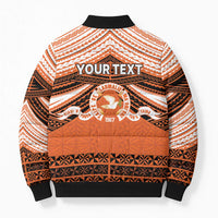 Personalised Tonga Tailulu College Bomber Puffer Jacket Polynesian Ngatu Tribal LT9 - Polynesian Pride