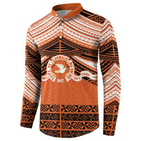 Personalised Tonga Tailulu College Button Sweatshirt Polynesian Ngatu Tribal LT9 - Polynesian Pride