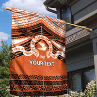 Personalised Tonga Tailulu College Garden Flag Polynesian Ngatu Tribal LT9 - Polynesian Pride