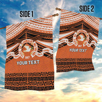 Personalised Tonga Tailulu College Garden Flag Polynesian Ngatu Tribal LT9 - Polynesian Pride