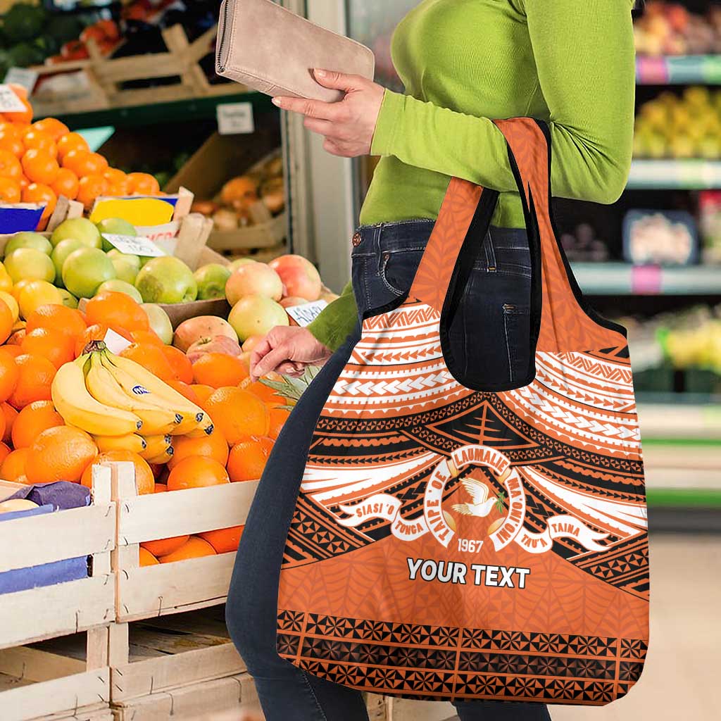Personalised Tonga Tailulu College Grocery Bag Polynesian Ngatu Tribal LT9 - Polynesian Pride