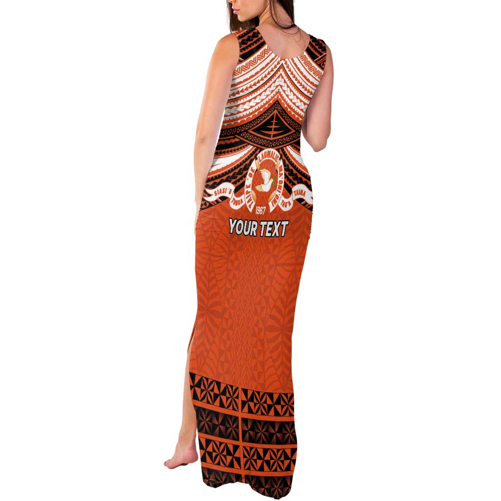 Personalised Tonga Tailulu College Tank Maxi Dress Polynesian Ngatu Tribal LT9 - Polynesian Pride