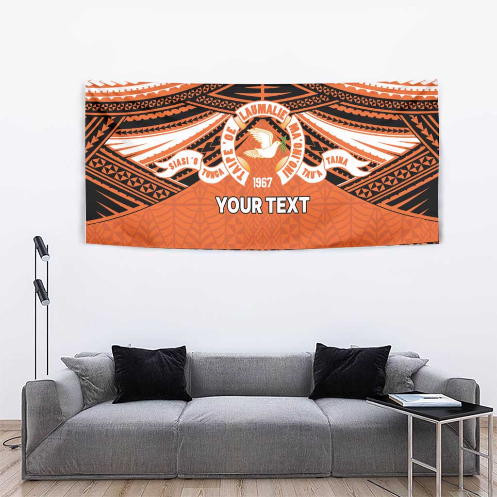 Personalised Tonga Tailulu College Tapestry Polynesian Ngatu Tribal LT9 - Polynesian Pride