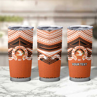 Personalised Tonga Tailulu College Tumbler Cup Polynesian Ngatu Tribal LT9 - Polynesian Pride