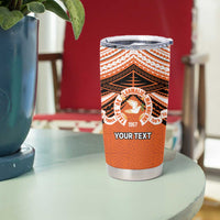 Personalised Tonga Tailulu College Tumbler Cup Polynesian Ngatu Tribal LT9 - Polynesian Pride