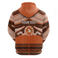 Personalised Tonga Tailulu College Zip Hoodie Polynesian Ngatu Tribal LT9 - Polynesian Pride