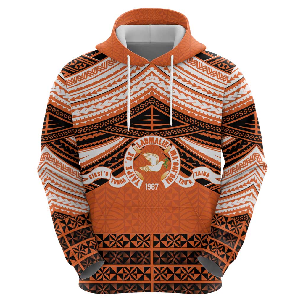 Personalised Tonga Tailulu College Zip Hoodie Polynesian Ngatu Tribal LT9 - Polynesian Pride