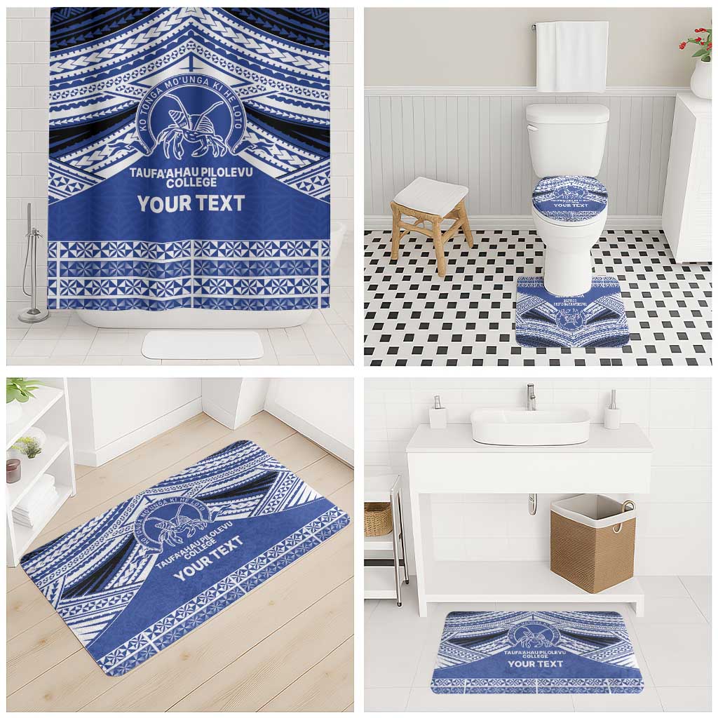 Personalised Tonga Taufa'ahau Pilolevu College Bathroom Set Polynesian Ngatu Tribal LT9 - Polynesian Pride