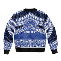Personalised Tonga Taufa'ahau Pilolevu College Bomber Jacket Polynesian Ngatu Tribal LT9 - Polynesian Pride