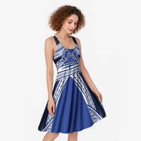 Personalised Tonga Taufa'ahau Pilolevu College Midi Dress Polynesian Ngatu Tribal LT9 - Polynesian Pride