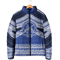 Personalised Tonga Taufa'ahau Pilolevu College Padded Jacket Polynesian Ngatu Tribal LT9 - Polynesian Pride