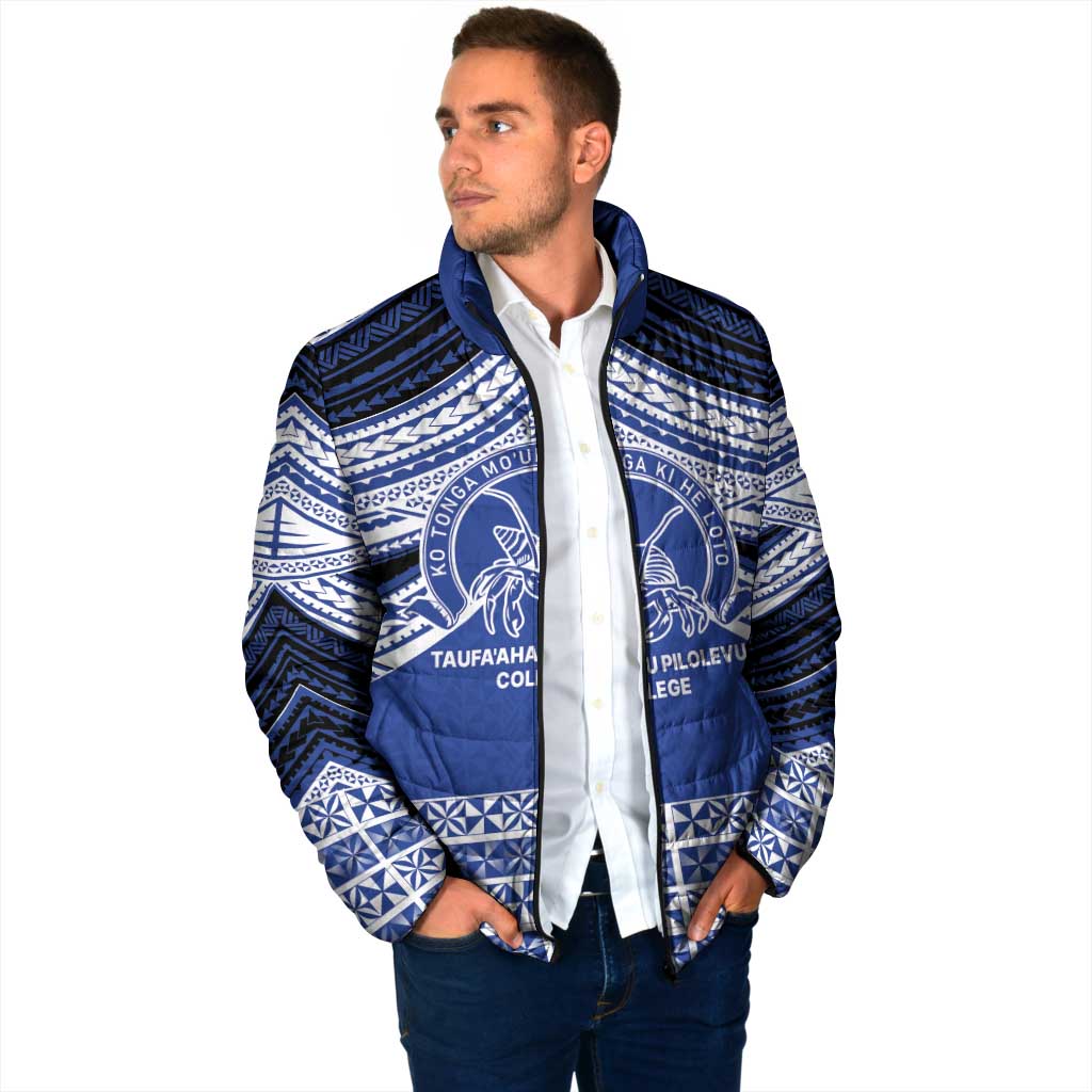 Personalised Tonga Taufa'ahau Pilolevu College Padded Jacket Polynesian Ngatu Tribal LT9 - Polynesian Pride