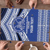 Personalised Tonga Taufa'ahau Pilolevu College Puzzle Polynesian Ngatu Tribal LT9 - Polynesian Pride