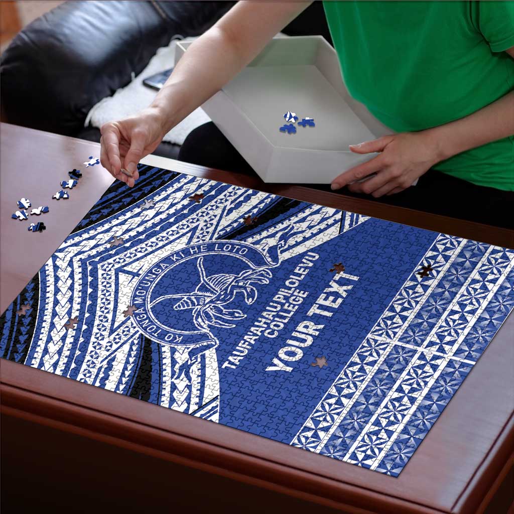 Personalised Tonga Taufa'ahau Pilolevu College Puzzle Polynesian Ngatu Tribal LT9 - Polynesian Pride