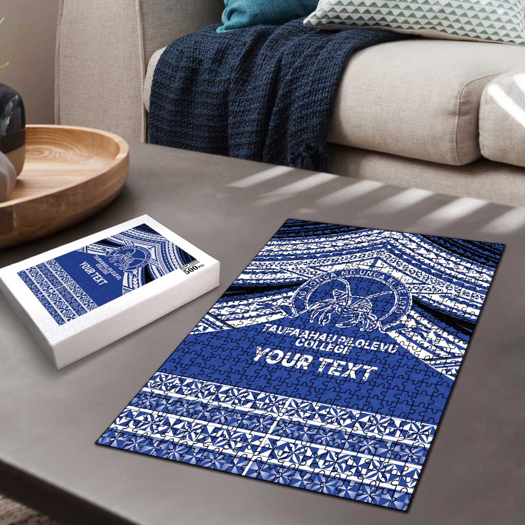 Personalised Tonga Taufa'ahau Pilolevu College Puzzle Polynesian Ngatu Tribal LT9 - Polynesian Pride