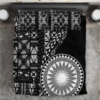 Black Tongan Ngatu Fonulei Pattern Bedding Set LT9 Black - Polynesian Pride