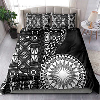 Black Tongan Ngatu Fonulei Pattern Bedding Set LT9 - Polynesian Pride