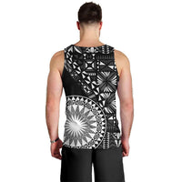 Black Tongan Ngatu Fonulei Pattern Men Tank Top LT9 - Polynesian Pride