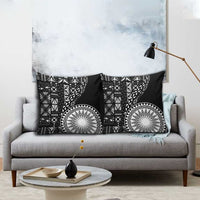 Black Tongan Ngatu Fonulei Pattern Pillow Cover LT9 - Polynesian Pride
