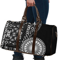 Black Tongan Ngatu Fonulei Pattern Travel Bag LT9 - Polynesian Pride