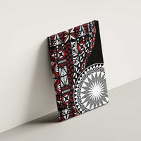 Red Tongan Ngatu Fonulei Pattern Canvas Wall Art LT9 - Polynesian Pride