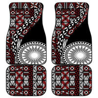 Red Tongan Ngatu Fonulei Pattern Car Mats LT9 - Polynesian Pride