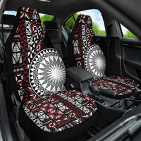 Red Tongan Ngatu Fonulei Pattern Car Seat Cover LT9 One Size Red - Polynesian Pride