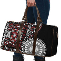 Red Tongan Ngatu Fonulei Pattern Travel Bag LT9 - Polynesian Pride