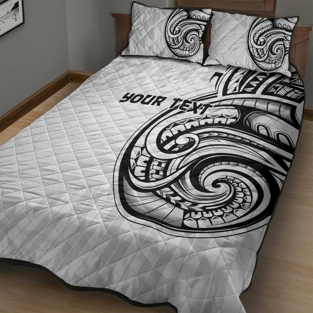 Hawaii and Japanese Culture Personalised Quilt Bed Set With Polynesian Tribal Tattoo Style LT9 - Polynesian Pride