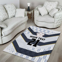 Japan Pacific Rugby 2022-23 Custom Area Rug Black Sakura Japanese Wave Pattern LT9 - Polynesian Pride