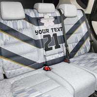 Japan Pacific Rugby 2022-23 Custom Back Car Seat Cover Black Sakura Japanese Wave Pattern LT9 - Polynesian Pride