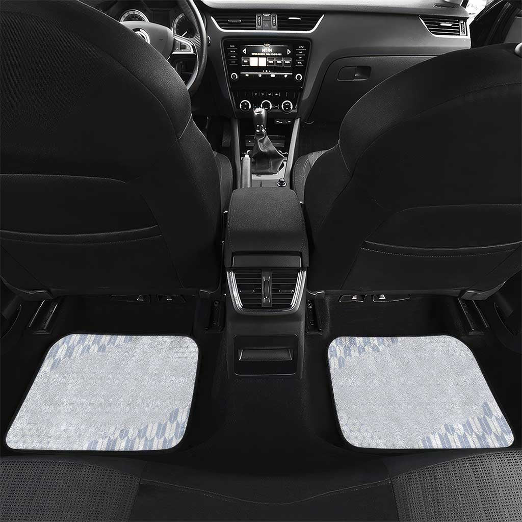 Japan Pacific Rugby 2022-23 Custom Car Mats Black Sakura Japanese Wave Pattern LT9 Set 2pcs - Back Black - Polynesian Pride