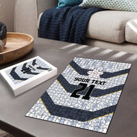 Japan Pacific Rugby 2022-23 Custom Puzzle Black Sakura Japanese Wave Pattern LT9 - Polynesian Pride