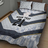 Japan Pacific Rugby 2022-23 Custom Quilt Bed Set Black Sakura Japanese Wave Pattern LT9 - Polynesian Pride