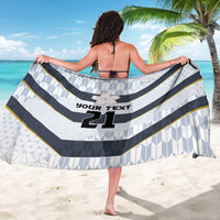 Japan Pacific Rugby 2022-23 Custom Sarong Black Sakura Japanese Wave Pattern LT9 - Polynesian Pride