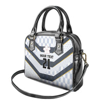 Japan Pacific Rugby 2022-23 Custom Shoulder Handbag Black Sakura Japanese Wave Pattern LT9 - Polynesian Pride