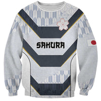 Japan Pacific Rugby 2022-23 Custom Sweatshirt Black Sakura Japanese Wave Pattern LT9 Unisex Black - Polynesian Pride