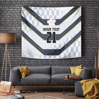 Japan Pacific Rugby 2022-23 Custom Tapestry Black Sakura Japanese Wave Pattern LT9 Black - Polynesian Pride