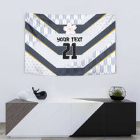Japan Pacific Rugby 2022-23 Custom Tapestry Black Sakura Japanese Wave Pattern LT9 - Polynesian Pride
