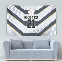 Japan Pacific Rugby 2022-23 Custom Tapestry Black Sakura Japanese Wave Pattern LT9 - Polynesian Pride