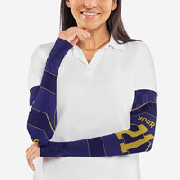 Japan Pacific Rugby 2022-23 Custom Arm Sleeves Blue Sakura Japanese Wave Pattern LT9 - Polynesian Pride