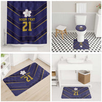 Japan Pacific Rugby 2022-23 Custom Bathroom Set Blue Sakura Japanese Wave Pattern LT9 - Polynesian Pride
