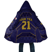 Japan Pacific Rugby 2022-23 Custom Cloak Blue Sakura Japanese Wave Pattern LT9 Unisex Blue - Polynesian Pride