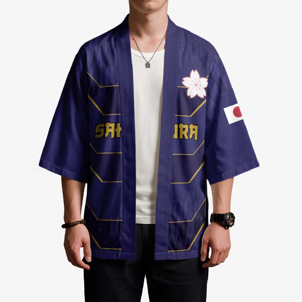 Japan Pacific Rugby 2022-23 Custom Kimono Blue Sakura Japanese Wave Pattern LT9 - Polynesian Pride