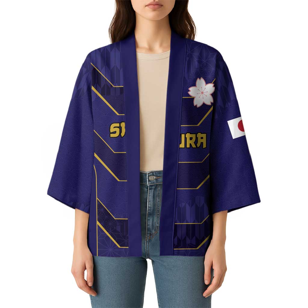 Japan Pacific Rugby 2022-23 Custom Kimono Blue Sakura Japanese Wave Pattern LT9 - Polynesian Pride