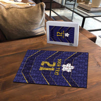 Japan Pacific Rugby 2022-23 Custom Puzzle Blue Sakura Japanese Wave Pattern LT9 - Polynesian Pride