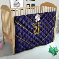 Japan Pacific Rugby 2022-23 Custom Quilt Blue Sakura Japanese Wave Pattern LT9 - Polynesian Pride