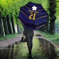 Japan Pacific Rugby 2022-23 Custom Umbrella Blue Sakura Japanese Wave Pattern LT9 - Polynesian Pride
