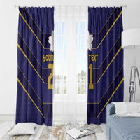 Japan Pacific Rugby 2022-23 Custom Window Curtain Blue Sakura Japanese Wave Pattern LT9 - Polynesian Pride