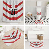 Japan Pacific Rugby 2022-23 Custom Bathroom Set Red Sakura Japanese Wave Pattern LT9 - Polynesian Pride